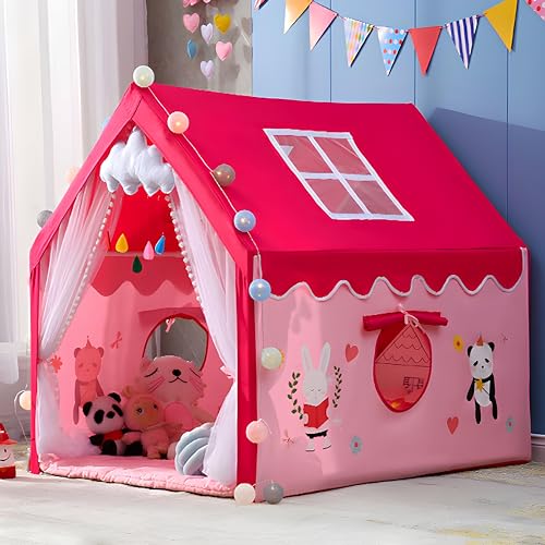 Image of XEMOX, Light Weight Kids Play Tent House - Fun, Foldable, and Durable for Indoor & Outdoor Toys for 3 to 10 Year Old Kids (RPD 0123)