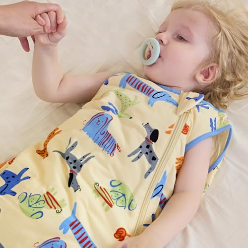 Image of Bamboo Viscose Sleep Sack for Baby, 1.0 & 0.5 Tog Wearable Blanket