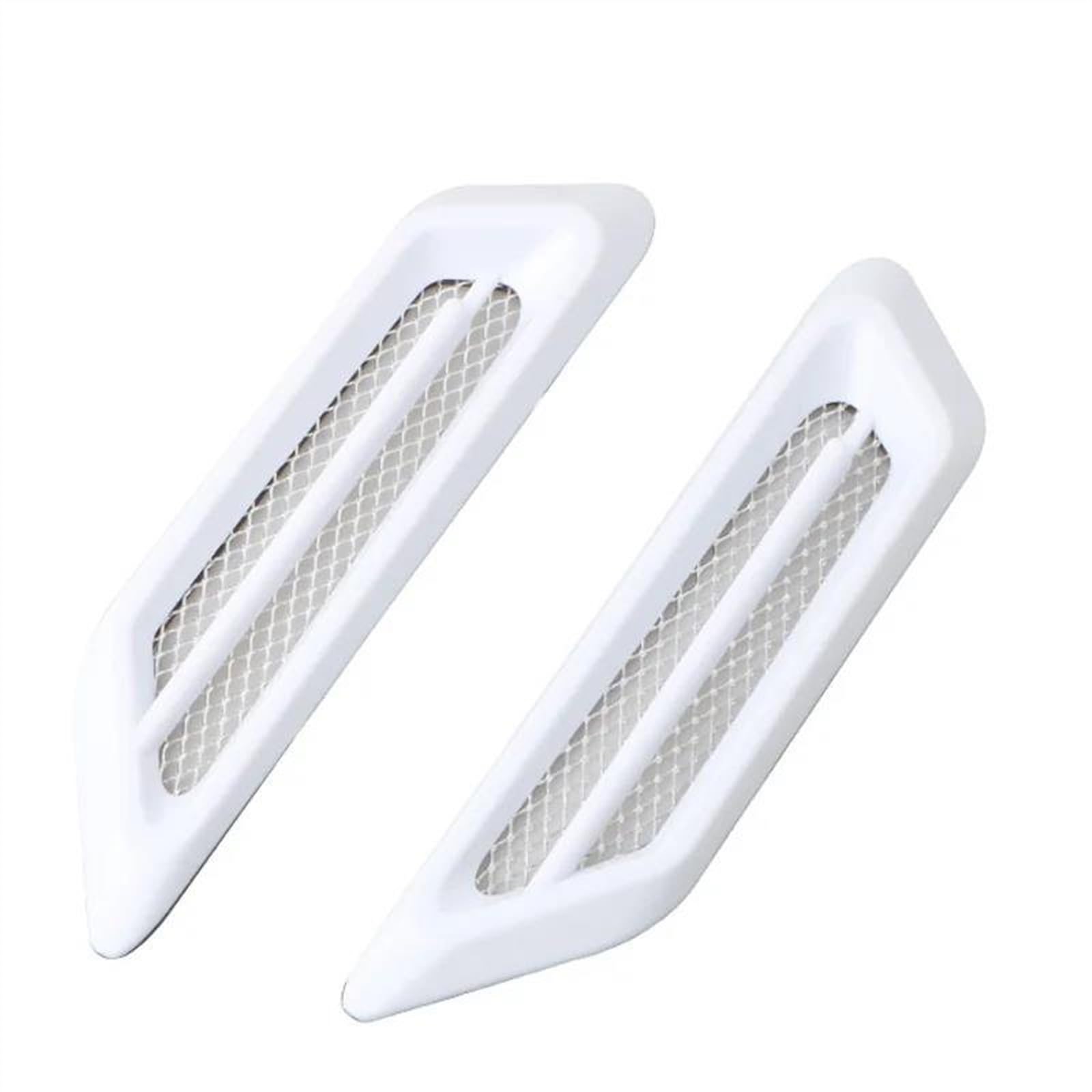 Aria Cofano Anteriore 2 Pezzi Parafango Auto Prese D'aria Laterali Griglia Adesivi Decor Universale Scoop Cappuccio Decorativo Flusso D'aria Aspirazione Accessori Esterni Auto(5)