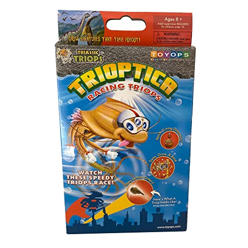TRIASSIC TRIOPS - Racing Triops Kit, Contains Eggs, Food, Instructions and Helpful Hints to Hatch and Grow Your Own Speedy Prehistoric Creatures, Fun Educational Toy for Kids
