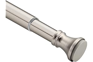 Amazer Long Spring Tension Shower Curtain Rod 54-90 Inches