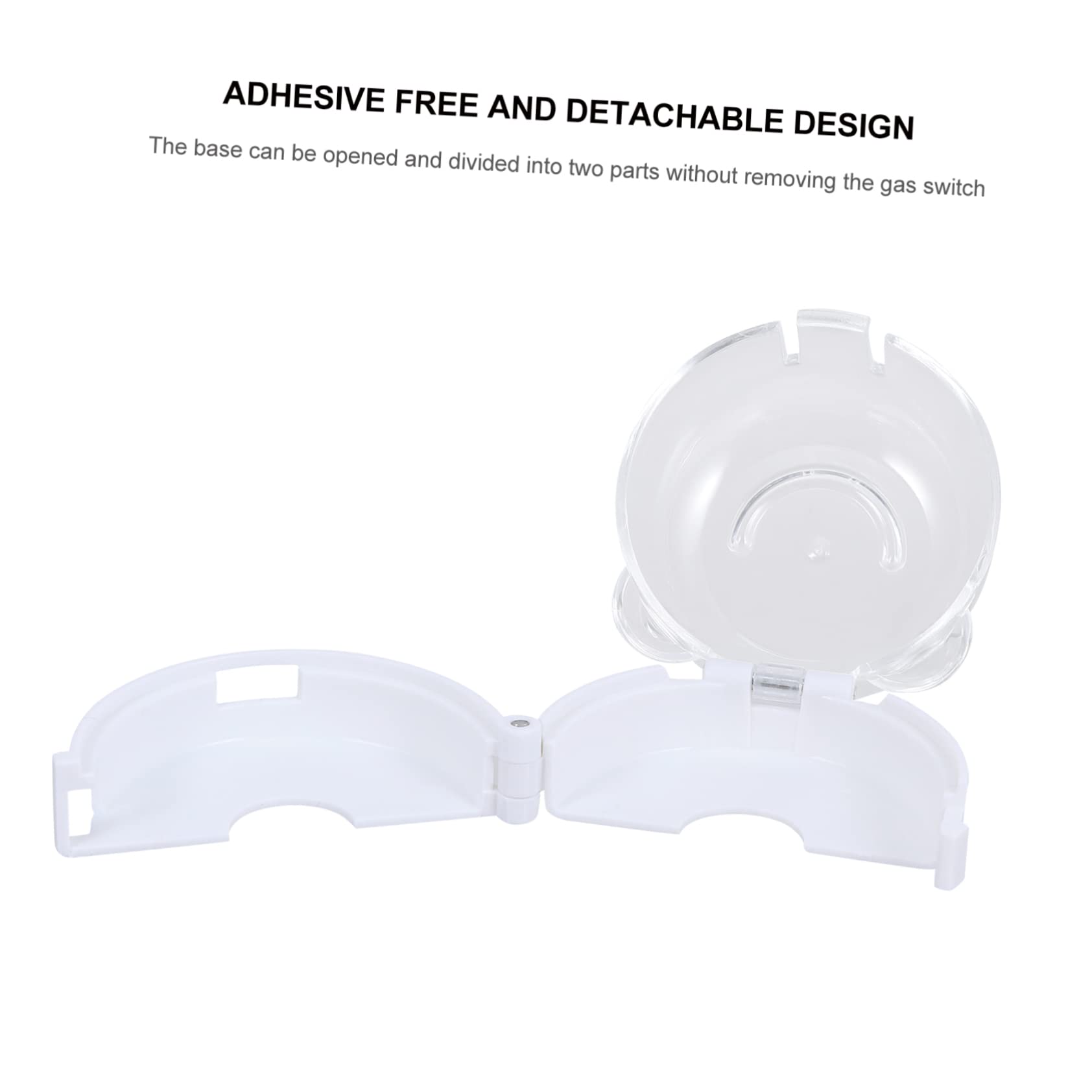 IWOWHERO 2pcs Stove Knob Covers Child Safety Oven Stove Guard Lock High Transparency