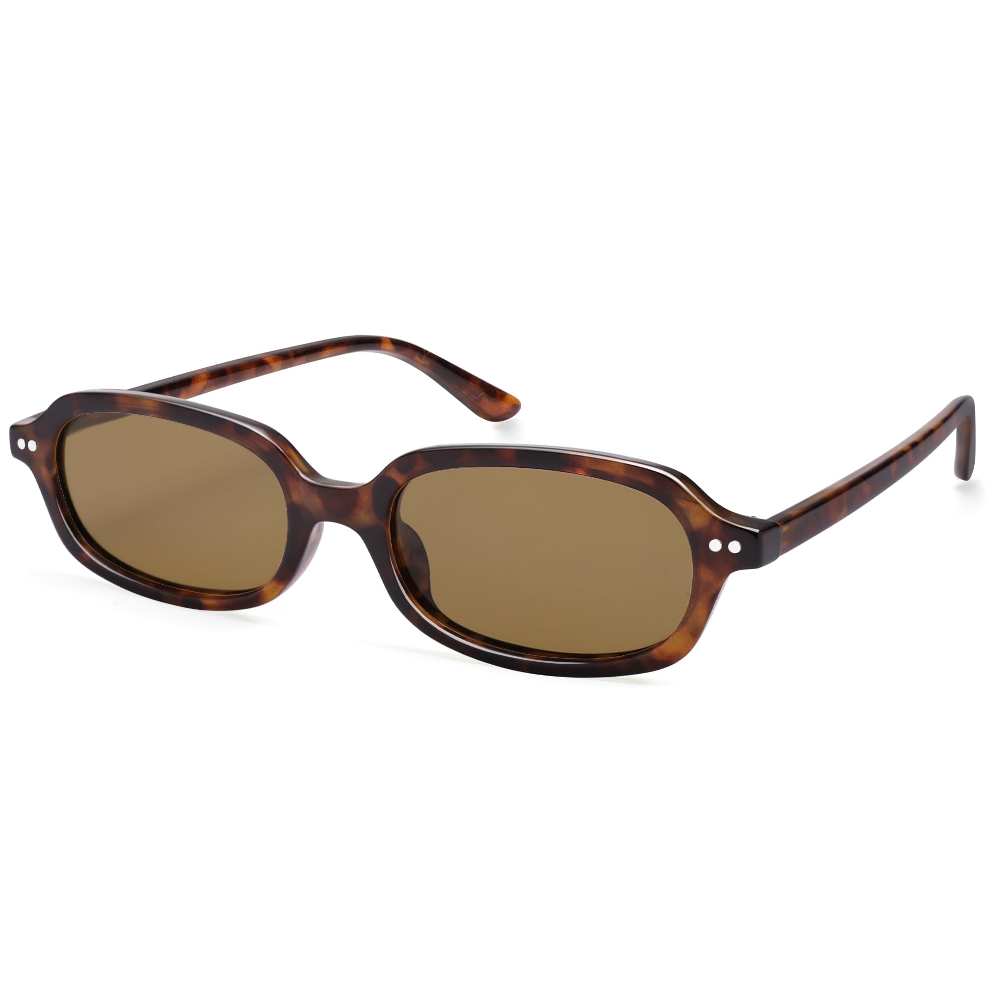 Retro Rectangle Sunglasses for Women Men Trendy Small Narrow Square Sunnies AP3729