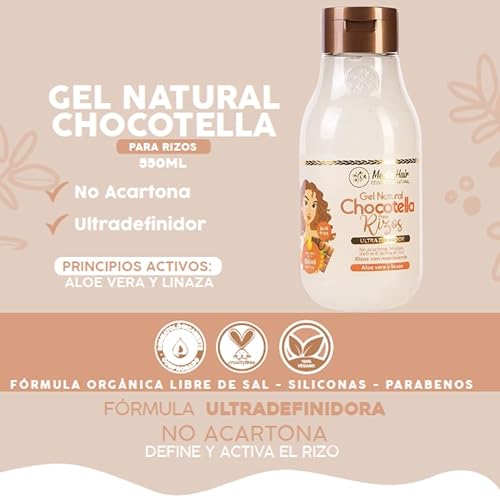 Miniatura 2 de Kit Rizos Definidos  Champú y Acondicionador Argán y Aminoácidos (Vegano) 55.5oz + Gel Ultradefinidor con Aloe Vera y Linaza - Vegano, Orgánico