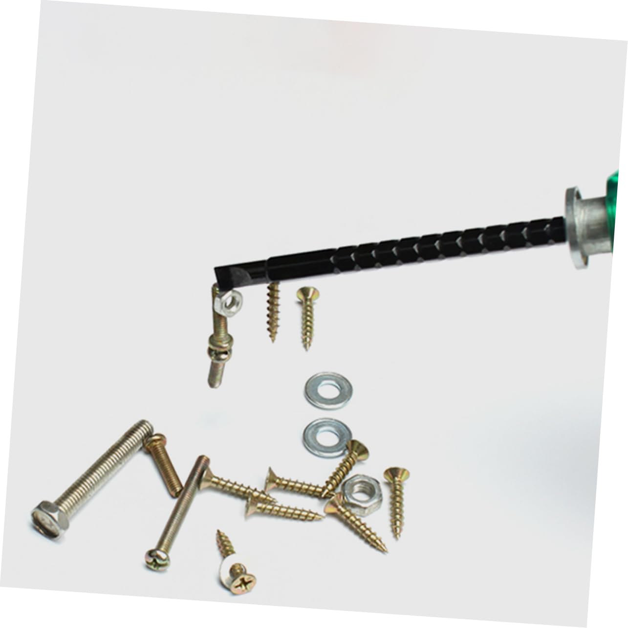 NUOBESTY 2 Set Cacciaviti Antiscivolo Testa Piatta Telescopico Chiave Precisione Cacciavite A Cricchetto A Taglio Cacciavite 2 in 1 Cacciaviti A Cricchetto Manico in Pp Nero 4 Pezzi*2