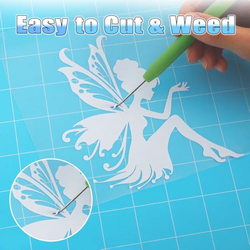 Image of HTVVETUR Glow in The Dark HTV Heat Transfer Vinyl Roll 12 Inch by 10 Feet Iron on DIY for T-Shirt PU Stretch Elastic HTV Vinyl (Dark in Glow Blue, 10FT)