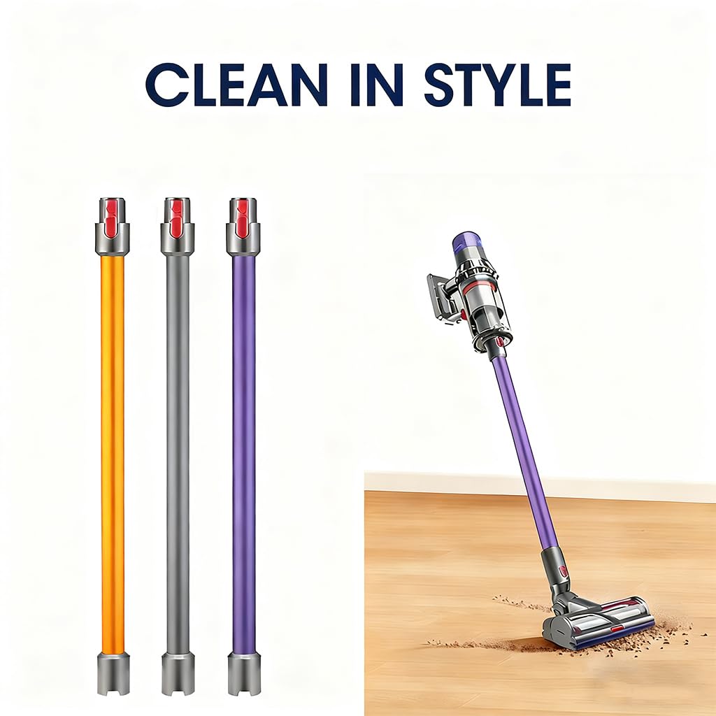 Tube d'extension pour aspirateurs Dyson V7 V8 V10 V11 V15, 73CM (violet)