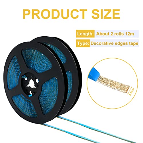 Selbstklebende Zierleiste 12m - Flexible PVC Leiste Für Wand & Möbel