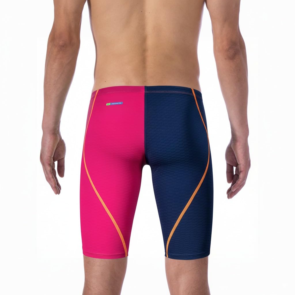 MY KILOMETRE Maillot de Bain Homme Jammer – Cuissard de Natation Résistant au Chlore, Sèche Rapidement, Cordon de Serrage pour Entraînement & Compétition, UPF 50+