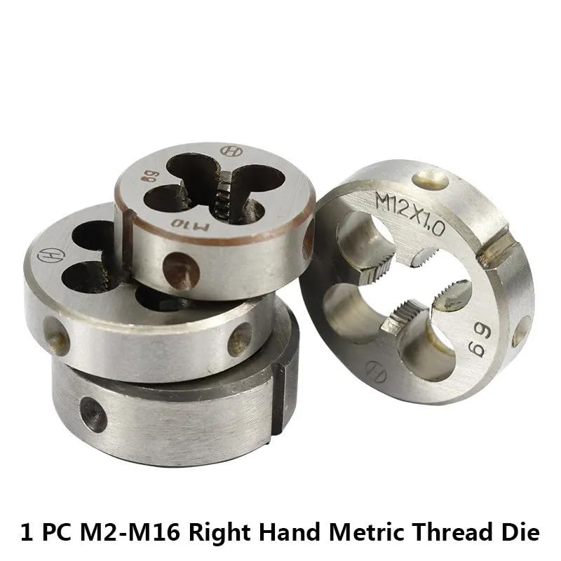 1pc M2 M6 M7 M8 M10 M12 M13 M14 M16 Right Hand Thread Die Metric Screw Die Threading Tools Round Threading Die,M13x1.0