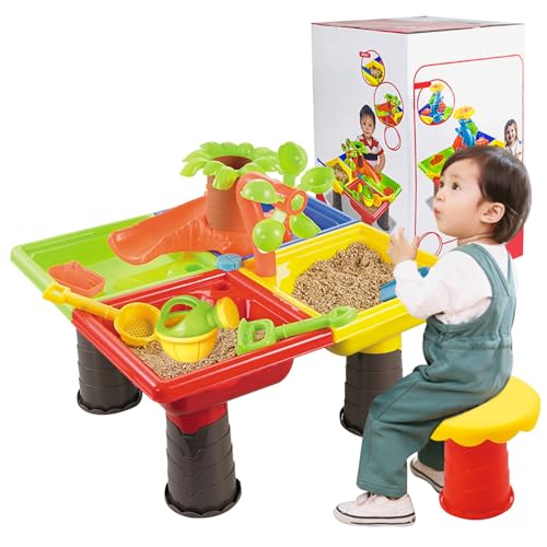 Table de jeu en plein air pour des après-midi de sable et d'eau