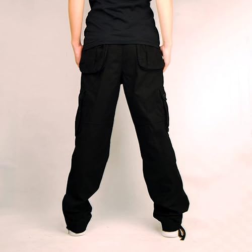 Miniatura 5 de Pantalones camuflaje Hombres bolsillos Pantalones Largos activos deportes al aire Libre Pantalones Cintura elástica