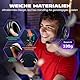 FIFINE Gaming Headset mit Mikrofon, Over Ear Kopfhörer mit Kabel, USB Headset für PC PS4 PS5, RGB Headphone mit 3 EQ-Modi, Surround Sound und Ohrpolster