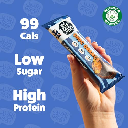 Yubi Choc Orange - 12 Pack - Protein Bars - 99 Calories, High Protein, High Fibre, Low Sugar, Gluten Free and Dairy Free - Healthy Snacks/Nutrition Bar - Chocolate Bars - 420g - Image 5