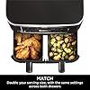Ninja Foodi MAX Dual Zone Air Fryer [AF451UK] Smart Cook System, 9.5L, 2 Drawers, 6 Functions, Black - Image 6