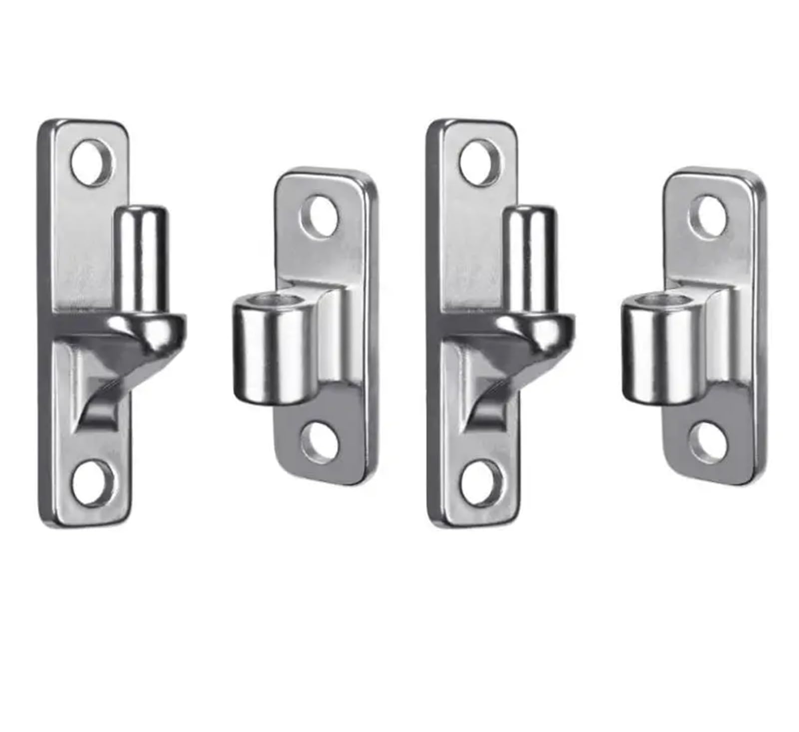 Charnière de portail en acier 304 sans soudure 55KF de 4 pouces argent pour porte de jardin