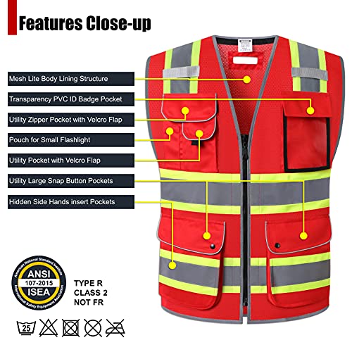 Consejos y comparativas para Comprar Chaleco brigadista rojo los mejores 10. 20 Imagen adicional