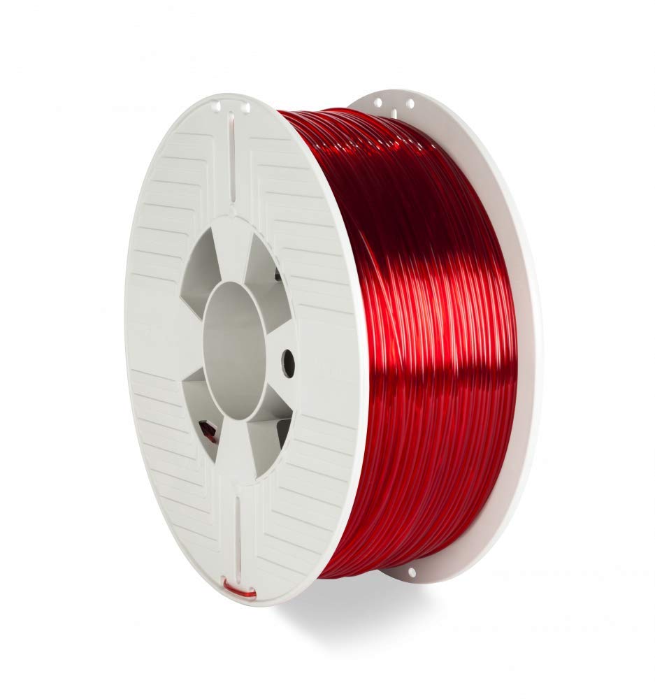 Verbatim PET-G Filament - 1.75 mm, Polyethylene Terephthalate Glycol, Transparent red