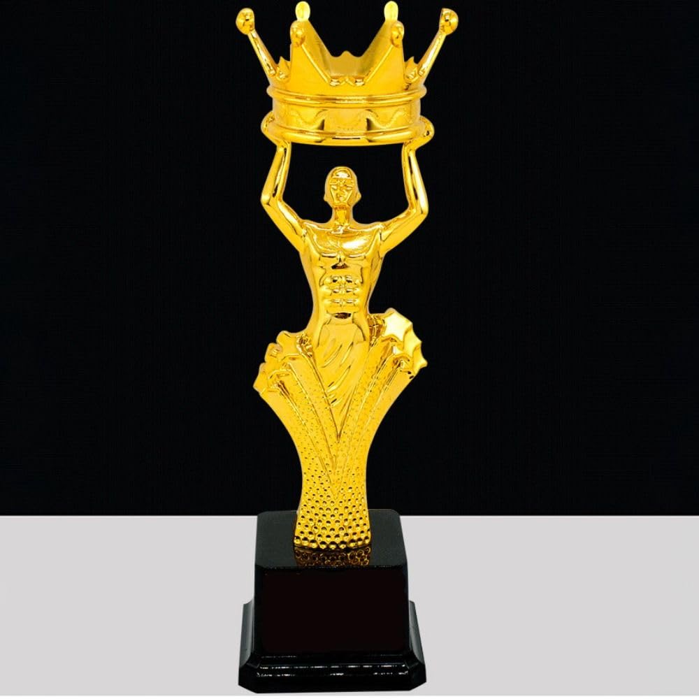 Golden Winner - Trofeo para competición de canto, corona de plástico para fiesta, celebración, ceremonia, recuerdo — view 5