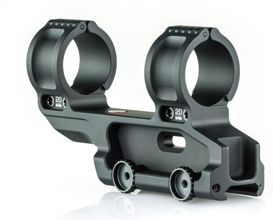 ScalarworksLeap/08 Quick-Detach 30mm One Piece Scope Ring Mount, Black Anodized Finish
