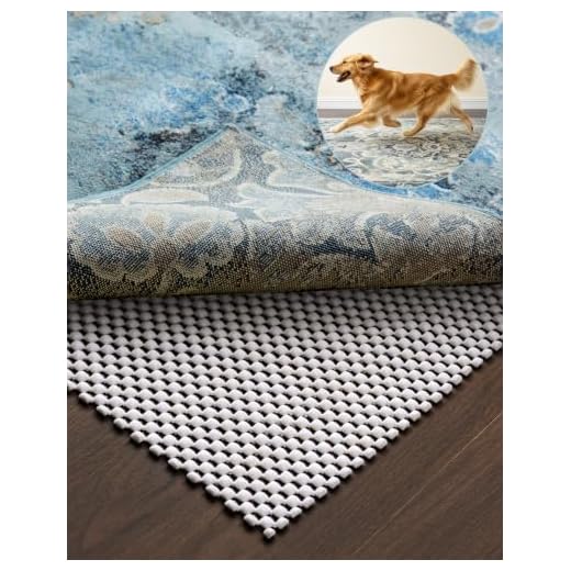 Veken Non Slip Rug Pad Gripper for Hardwood Floors, 3x5 Rug Pads for Area Rugs, Thick Rug Grippers for Tile Floors, Under Carpet Anti Skid Mat, Keep Your Rugs Safe and in Place