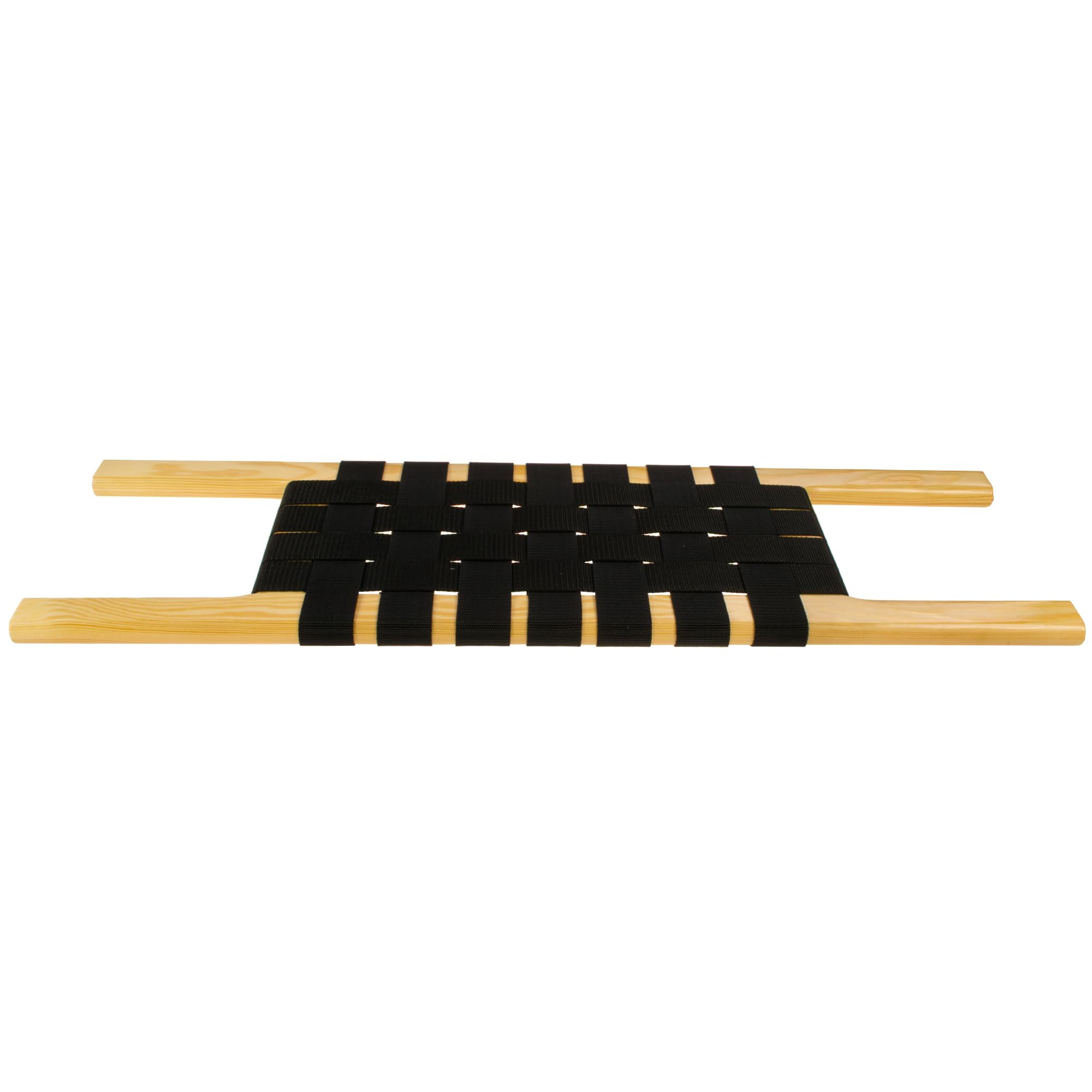 Siège de canoë - Banc en pin - Avant/centre/arrière - Siège en sangle avec tressage de ceinture - Pour canoë Canoe - Siège tressé (bois de pin, 46 x 26 cm)