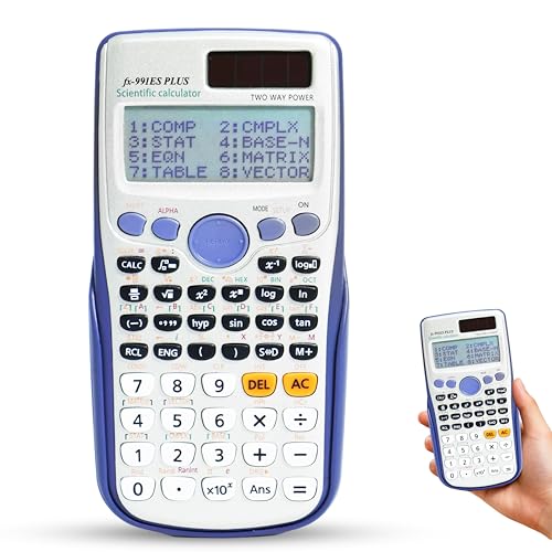 FX-991EX - Calculadora científica con 552 funciones, calculadora científica avanzada con 10+2 pantallas para estudiantes, escuela, oficina, negocios, hogar, uso diario (blanco)