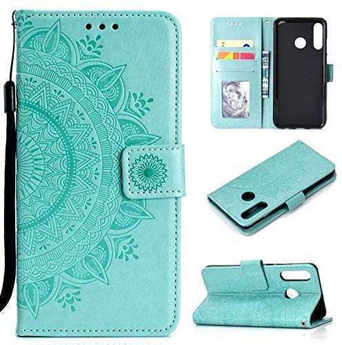 CoverKingz Handyhülle Für Huawei P30 Lite – Klappcase Mit Kartenfach, Motiv Mandala, Grau