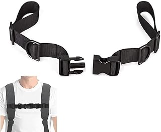チェストストラップ バックパック デイバッグ リュック用 ストラップ ショルダー ずれ落ち防止 アウトドア 外付け スリング 肩紐固定 ハーネス 調整可能 胸紐 胸元安定ベルト 固定バンド
