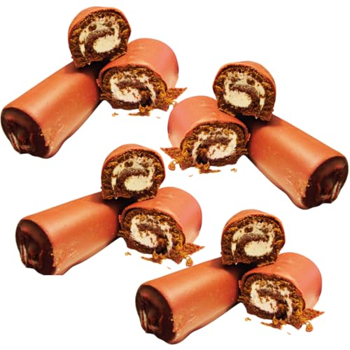 (Pack of 5) Chocolate Swiss Roll Cake (40ct) with Cream