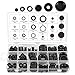 Price comparison product image 125PCS Rubber Grommet Kit 18 Sizes Blanking Gasket O Ring Assortment Kit for Protecting Wires, Plugs and Cables