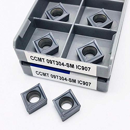 10 piezas de inserto de carburo CCMT09T308 para torno CNC miniatura 2