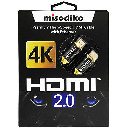 Misodiko Premium - Cable HDMI 2.0 de Alta Velocidad para televisores Ultra HD de 4 K 5 m