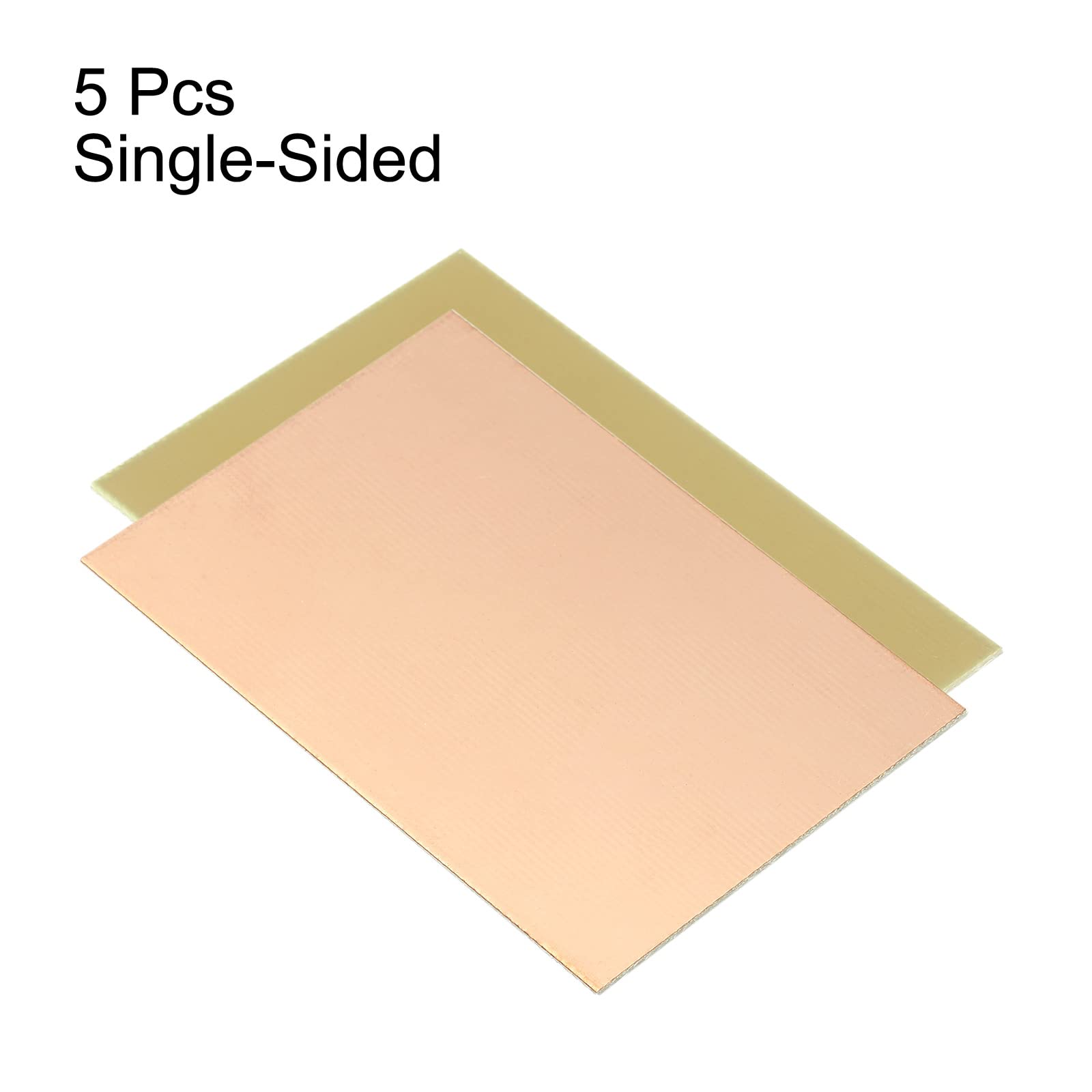 PATIKIL FR4 Laminato Rivestito in Rame a Lato Singolo PCB, 5 Pezzi 70 x 50 x 1,2mm Circuito Prototipo Universale Placcato in Rame