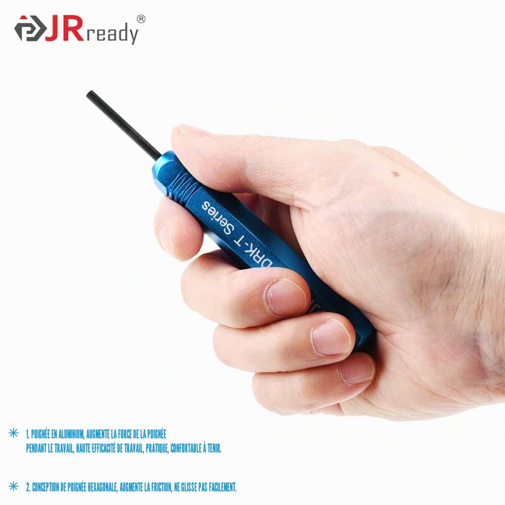 JRready ST5228 Kit d'outils d'extraction pour connecteurs à broches et douilles JST/AMP .157,5 cm/Molex .157,5 cm et 0,236,2 cm, connecteur mâle et femelle 5 pièces tailles