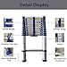 20.3ft Multi-Purpose Telescoping Extension Ladder - Lightweight Aluminum 330lbs Capacity Foldable Safe & Durable for Home & Professional Use - Perfect Indoor/Outdoor Tool