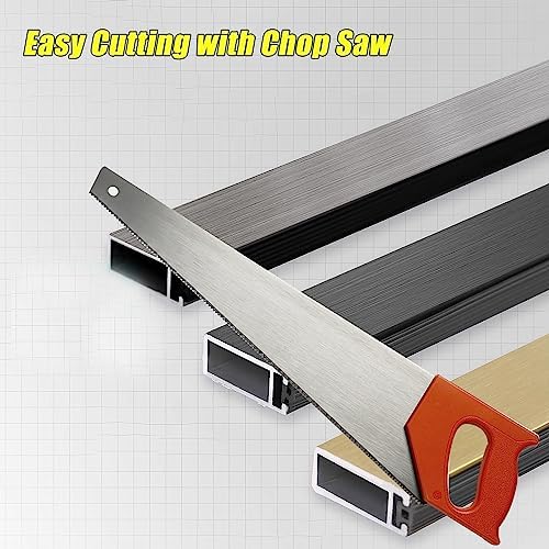 Rectangular Gold Closet Rods with Mute Non-Skid Strip, Adjustable Lengths 24"-63", Perfect for Laundry Room, Kitchen, Bedroom Cabinets, Durable Aluminum Alloy