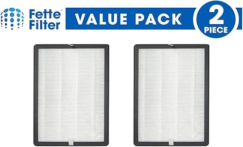 Miniatura 2 de Fette Filter - Juego de filtros de repuesto de aire HEPA compatibles con MOOKA/KOIOS GL-FS32 y AZEUS GL-FS32 Large Room. Paquete de 2