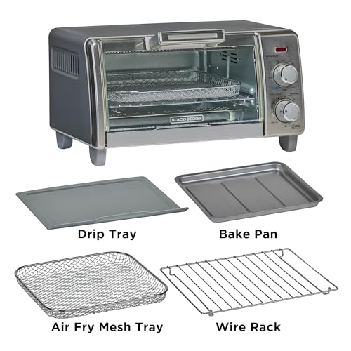 BLACK+DECKER 4-Slice Air Fry Toaster Oven, 5-in-1 Countertop Oven - image 6