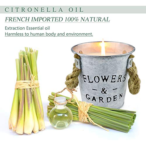 Citronella Candles Outdoor, 13.5 Oz 50 Hours Long Lasting, Citronella Scented Candle, Soy Candle With Fresh Citronella Oil For Camping, Garden, Patio, Backyard, Balcony, Indoor-Outdoor, Pack Of 2 #TOP2
