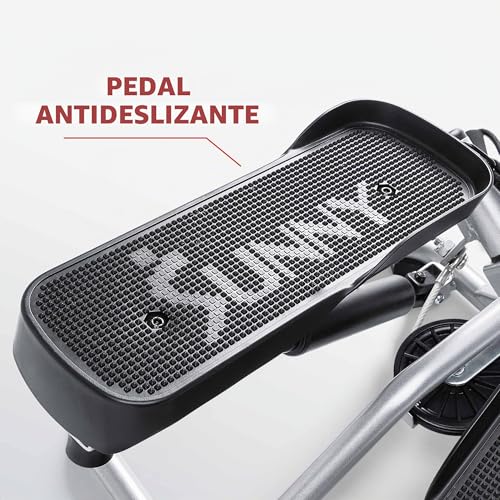Miniatura 9 de Sunny Health Fitness Máquina Stepper Avanzada Con Giro Y Bandas De Resistencia, Mini Stepper Portátil, Equipo De Ejercicio Aeróbico Interior Para Entrenamiento De Cuerpo Completo - Sf-S0979, Gris