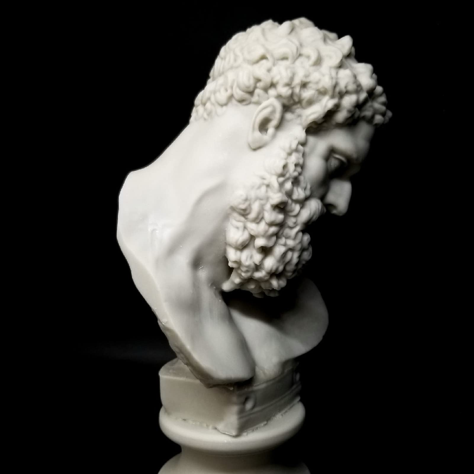 Statua del Dio Greco, Scultura del Busto di Persone greche Decorazione Strong God Brookles Replica Resin Word Creation Collection Regalo commemorativo