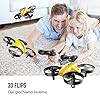 ATOYX 66C RC Mini Drone con Telecomando Funzione di Sospensione Altitudine modalità Headless 3 velocità 3D Flip Protezioni a 360°per Bambini e Principianti (Giallo) #1
