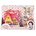 Disney Store Official Princess Micro Toy Set - Snow White - Set Includes Micro Figures of Snow White, her Cottage, & Dopey - Portable Playset with Handle - Perfect for Fans of Disney Princesses