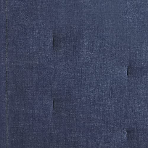 Woolrich Rustic Lodge Cabin Comforter Set - All Season Down Alternative Warm Bedding Layer And Matching Shams, Oversized Full, Perry, Denim Blue #TOP7