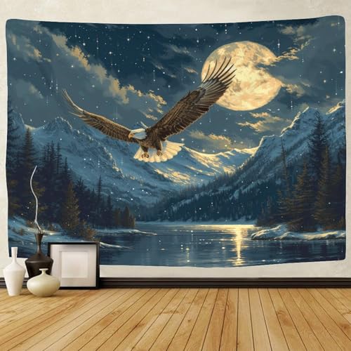 Impression 3D aigle poster mural en tissu grand format pour décoration intérieure - 2