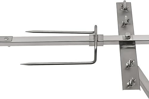 Miniatura 6 de TFCFL Kit de parrilla de asador, sistema de parrilla eléctrica y kit de asador de acero inoxidable para asador, cerdo, pollo, asador, barra de