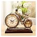 Zegary cyfrowe Creative Resin Table Clock Worling Clock Ozdoby Zegar Biurko Zasilany Bateryjnie Z Termometrem Zamiatając drugi ruch Zegar podróżny (Color : D)