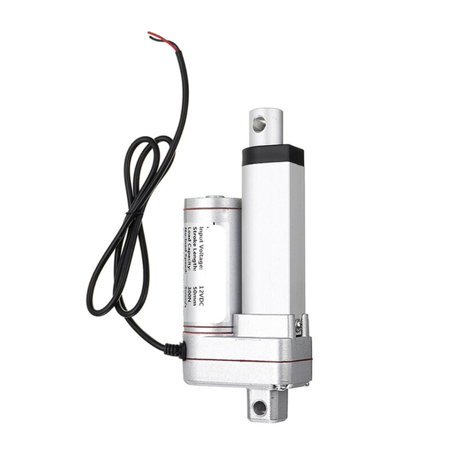 Elektryczny siłownik liniowy z silnikiem o skoku 50 mm, teleskopowy elektryczny mini siłownik liniowy 12 V 24 V (500 N 20 mm per second, 24 V Stroke 50 mm)
