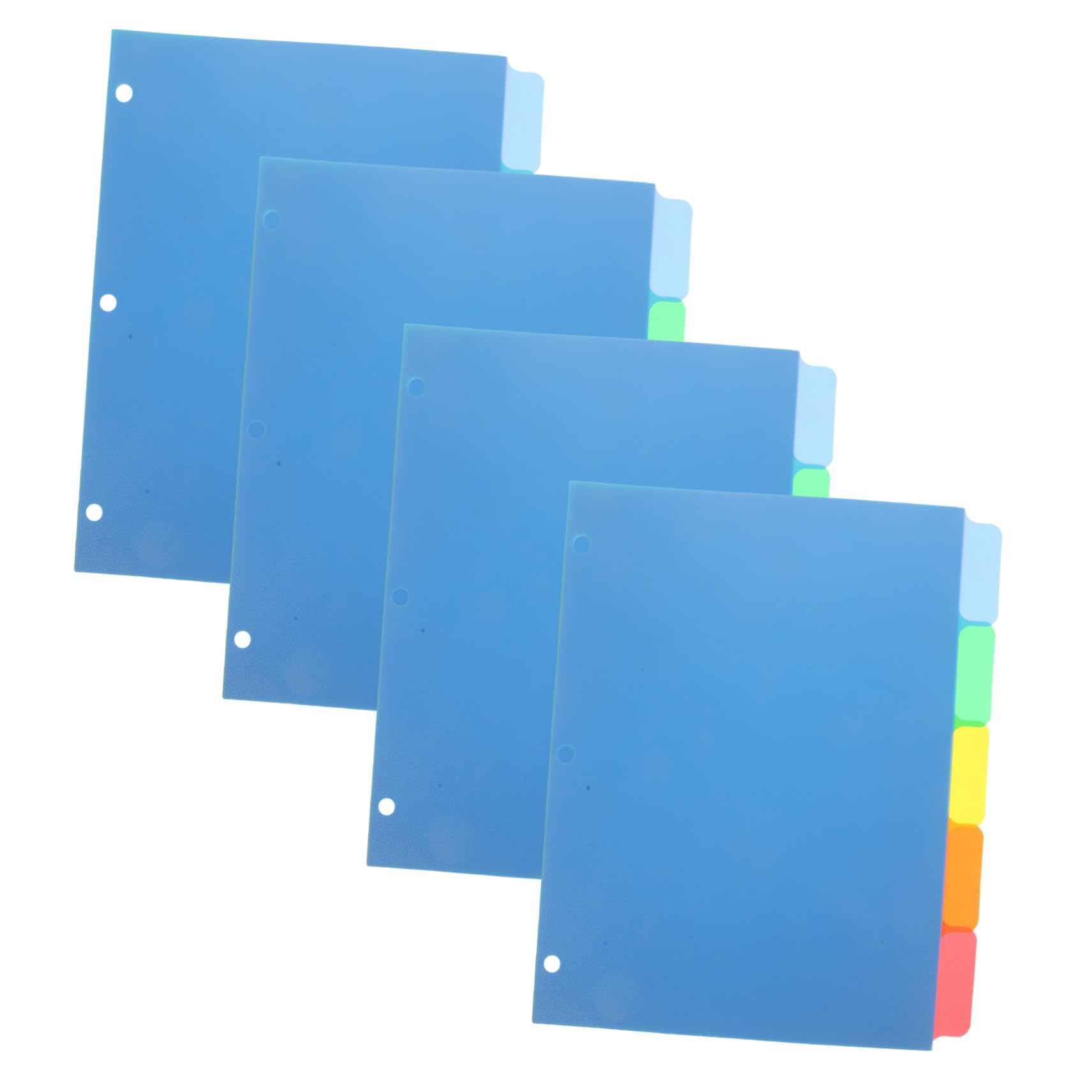 HOMSFOU 20pezzi Divisori Per Raccoglitori Anelli Linguette Scrivibili Per Pagine Vuote Di Plastica Per Archiviazione Per Scuola Ufficio Casa Studenti Accessori Per Mobili